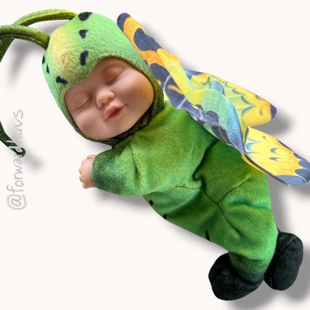 Anne Geddes Sleeping Baby Butterfly Plush Doll – Baby Butterflies Collection